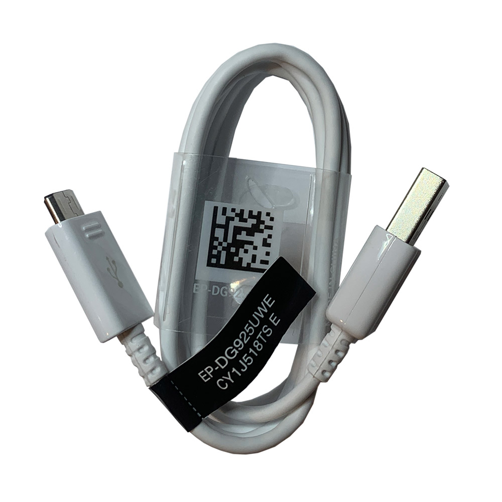 Cablu de date microusb alb