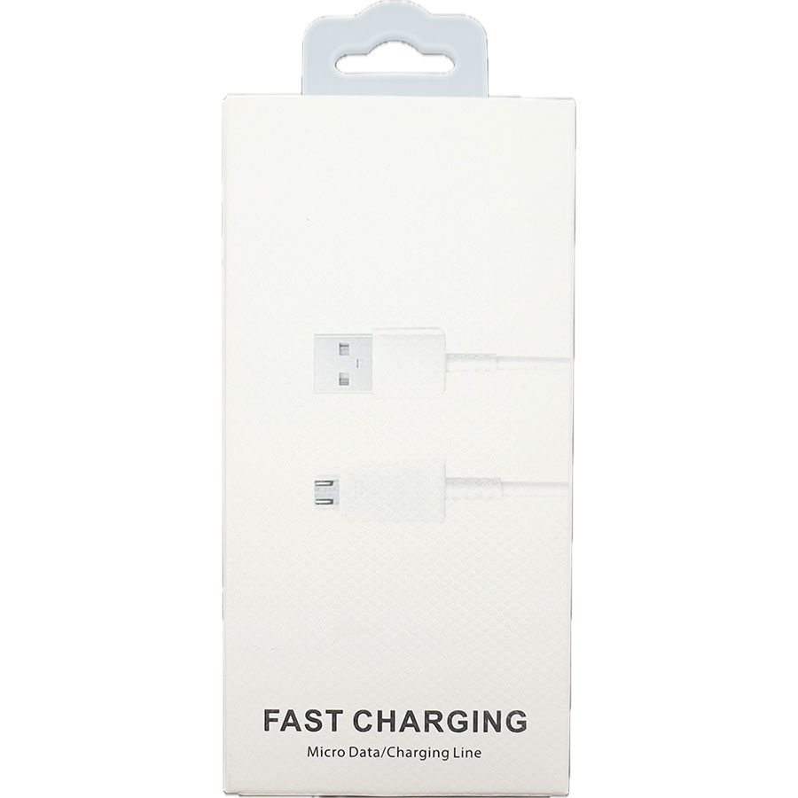 Cablu de date microusb alb blister
