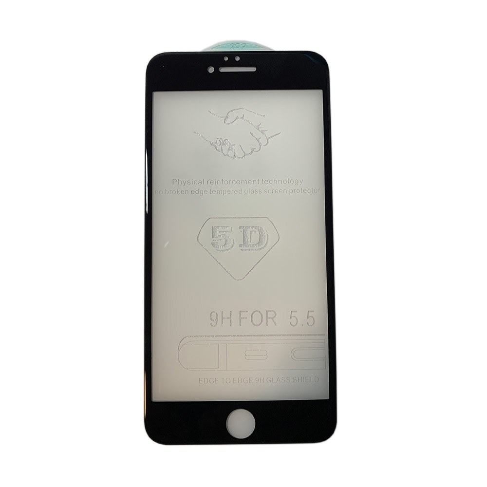 Folie sticlă temperată 5D Iphone 7 / 8 PLUS negru