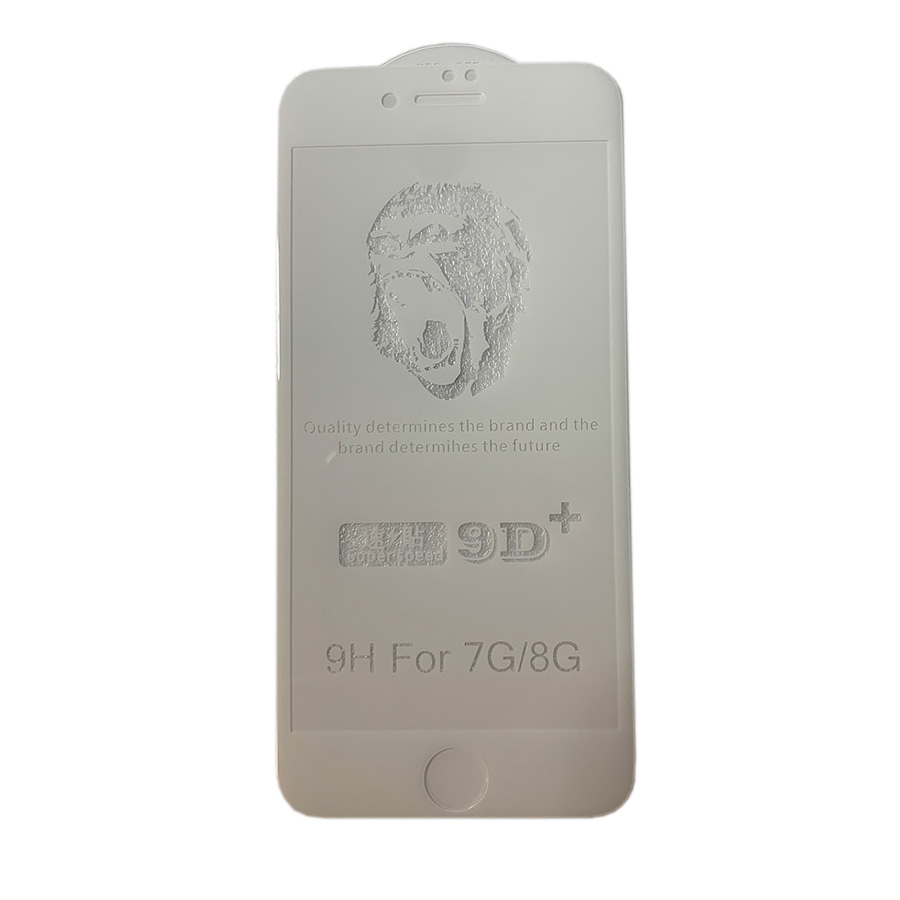 Folie sticlă temperată 9D+ Iphone 7 / 8 / SE 2020 alb