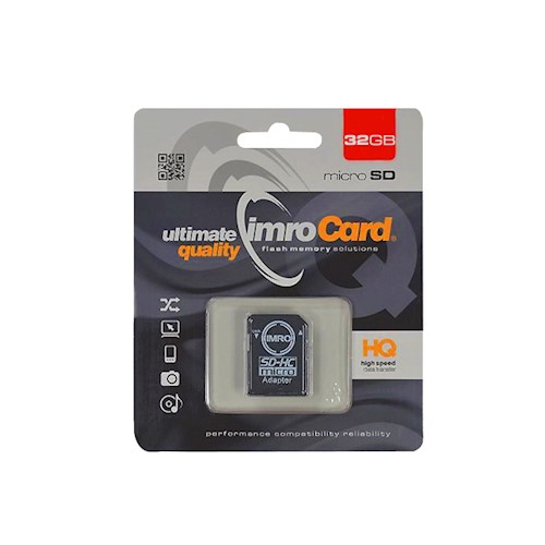 IMRO MicroSDHC 32GB cl.10 UHS-I with adapter